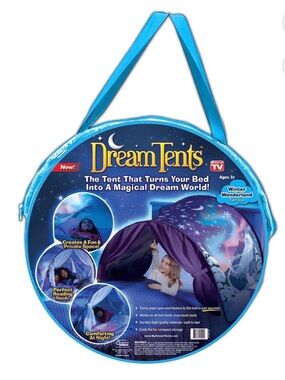 Dream Tents Winter Wonderland, kids pop up play Bed Tent - purple/Blue